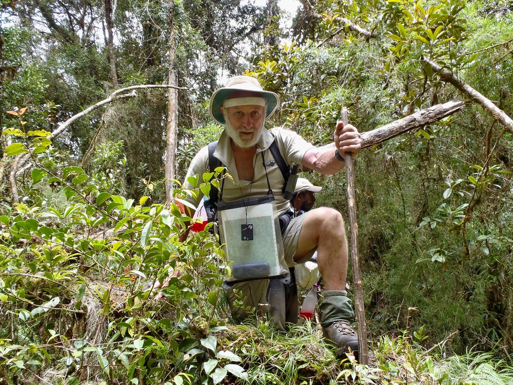 David Buckwalter exploring New Guinea.