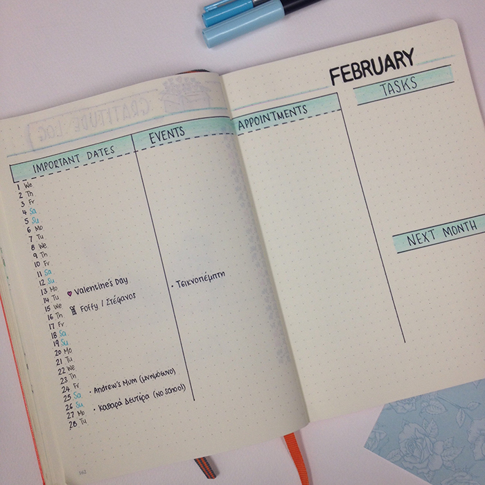 Bullet Journal: My February Set Up — christina77star | Plan your Life ...