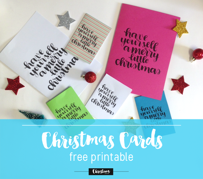 Free Christmas Cards Printable! - www.christina77star.co.uk