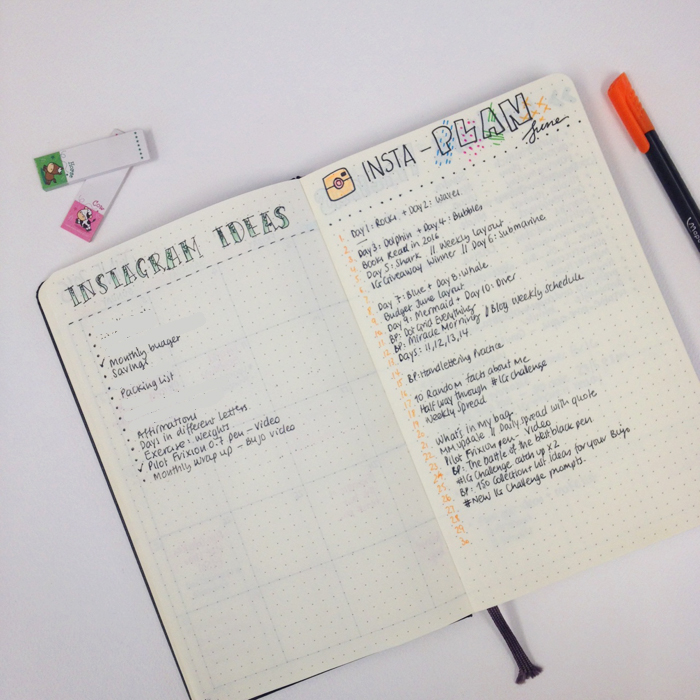 Showing you around my blogging bullet journal - www.christina77star.co.uk