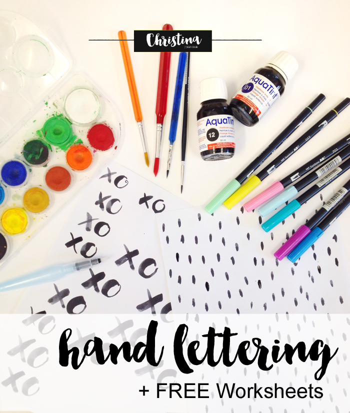 Using Brush Pens for Calligraphy + A Collection of Worksheets – The  Postman's Knock