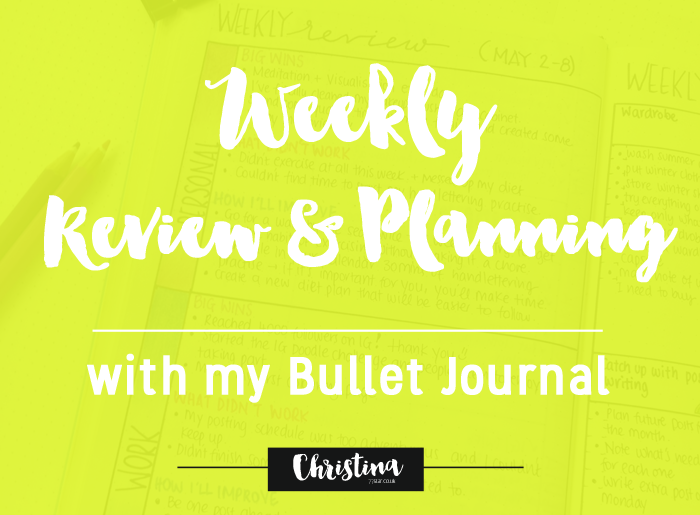 My Weekly Review and Planning keeps me focused and helps me achieve my goals - christina77star