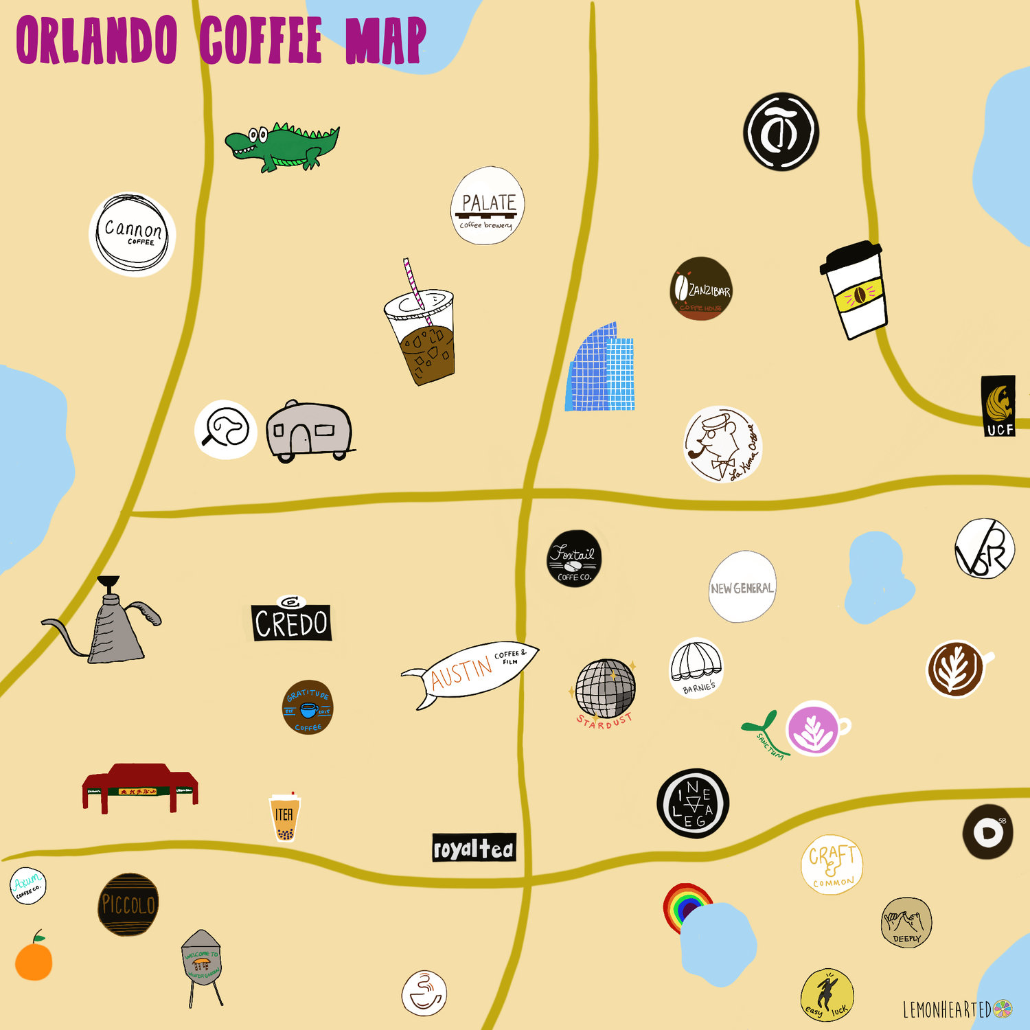 Orlando Coffee Shops By Neighborhood Lemonhearted