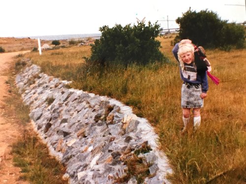 Me, as a young girl on Flinders Island