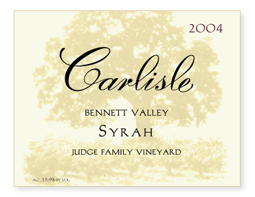 Bennett Valley "Judge Family Vineyard" Syrah