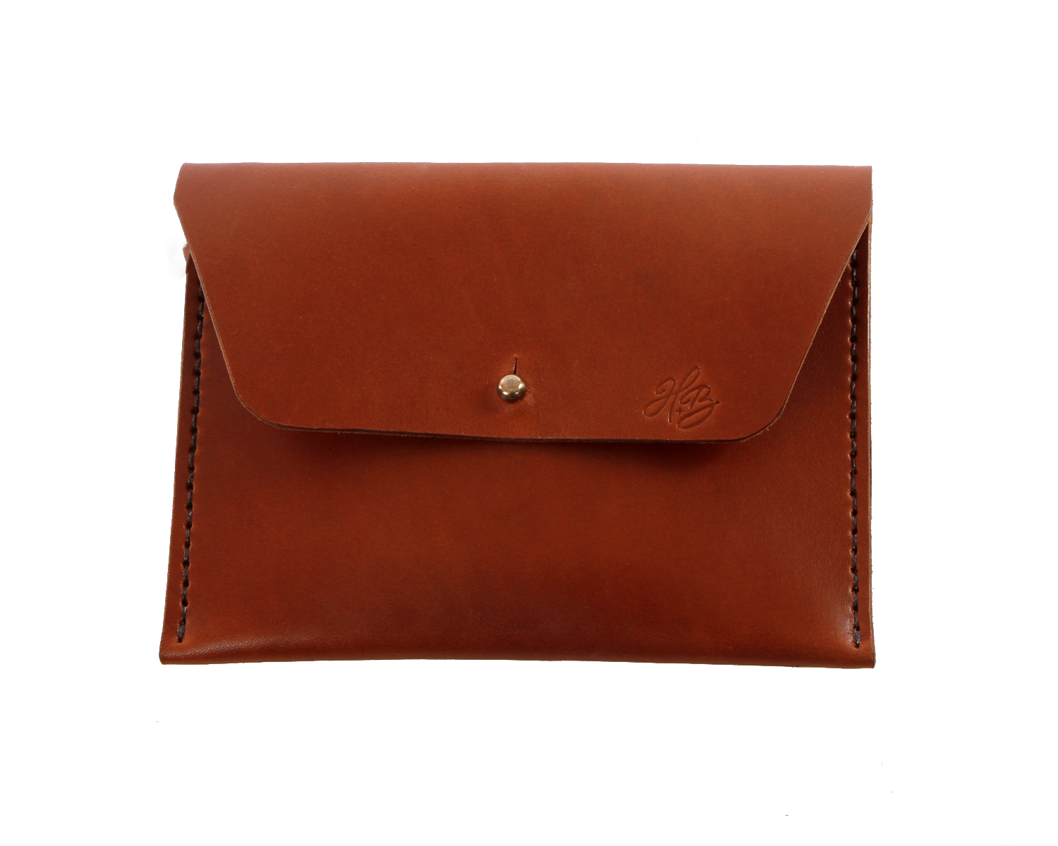 H+B COSMETIC BAG | BURNT UMBER LEATHER