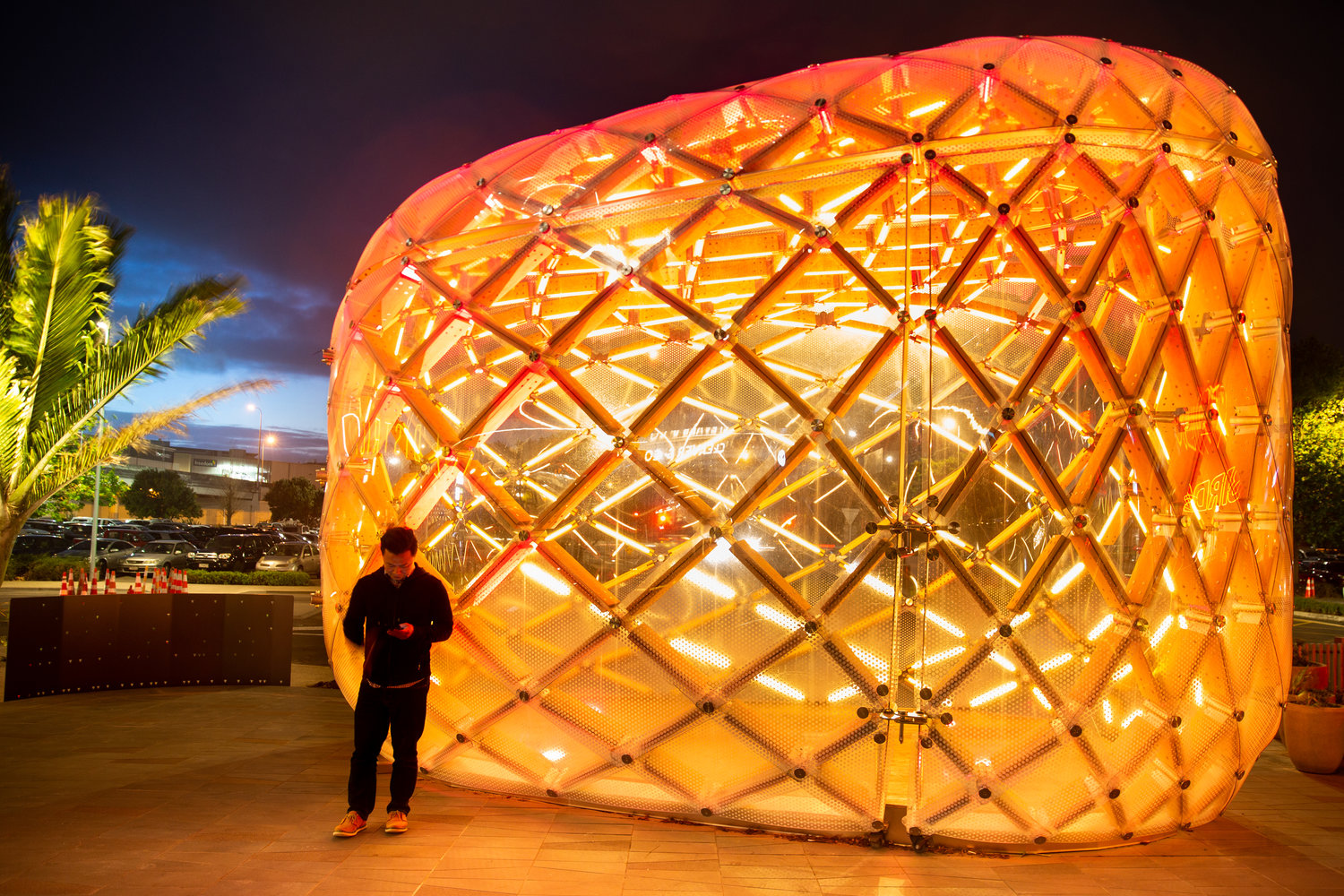  The Pod looks especially stunning at night. Image credit: Nathan Young / Wraight + Associates Ltd 