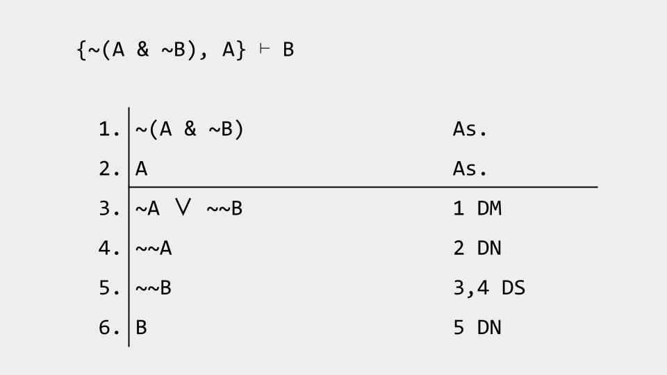 Sample of proof in SD+