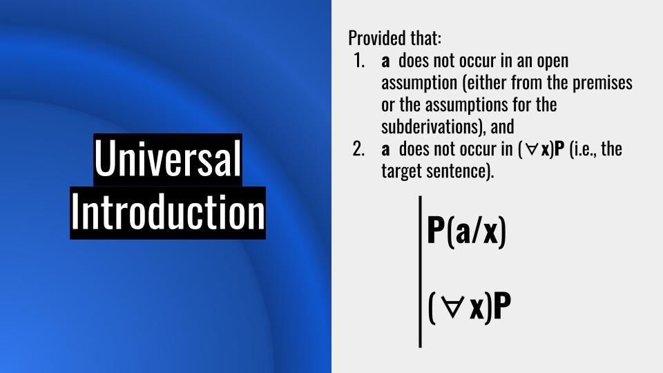 Universal introduction