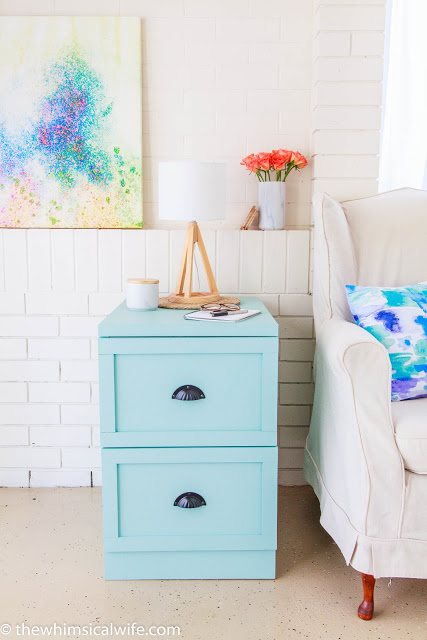 How To Transform A Tired Old Filing Cabinet The Whimsical Wife
