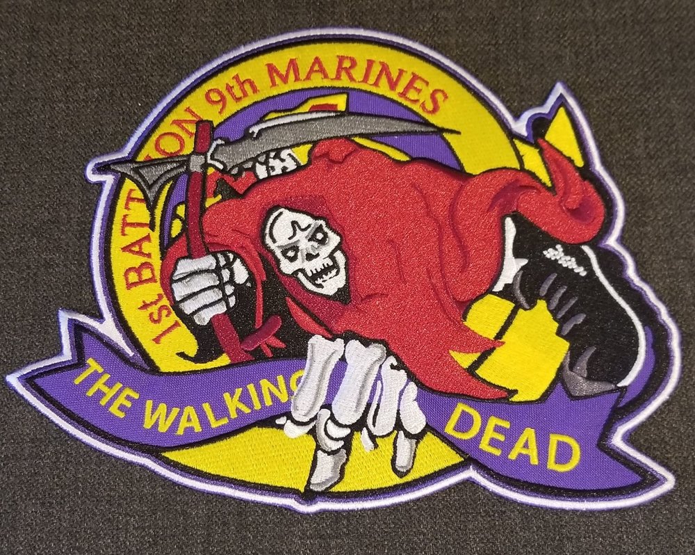 Details about   BRAND NEW Lapel Pin USMC 1ST Battalion 9TH Marines The Walking Dead 1" 