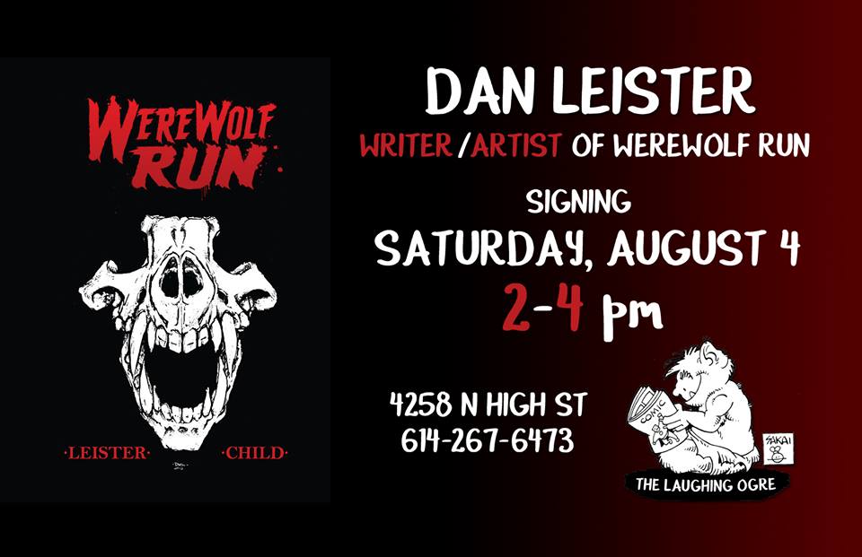 Haven't been able to make it to a signing yet? This Saturday is your chance! Come see Dan Leister on August 4th from 2-4 PM!