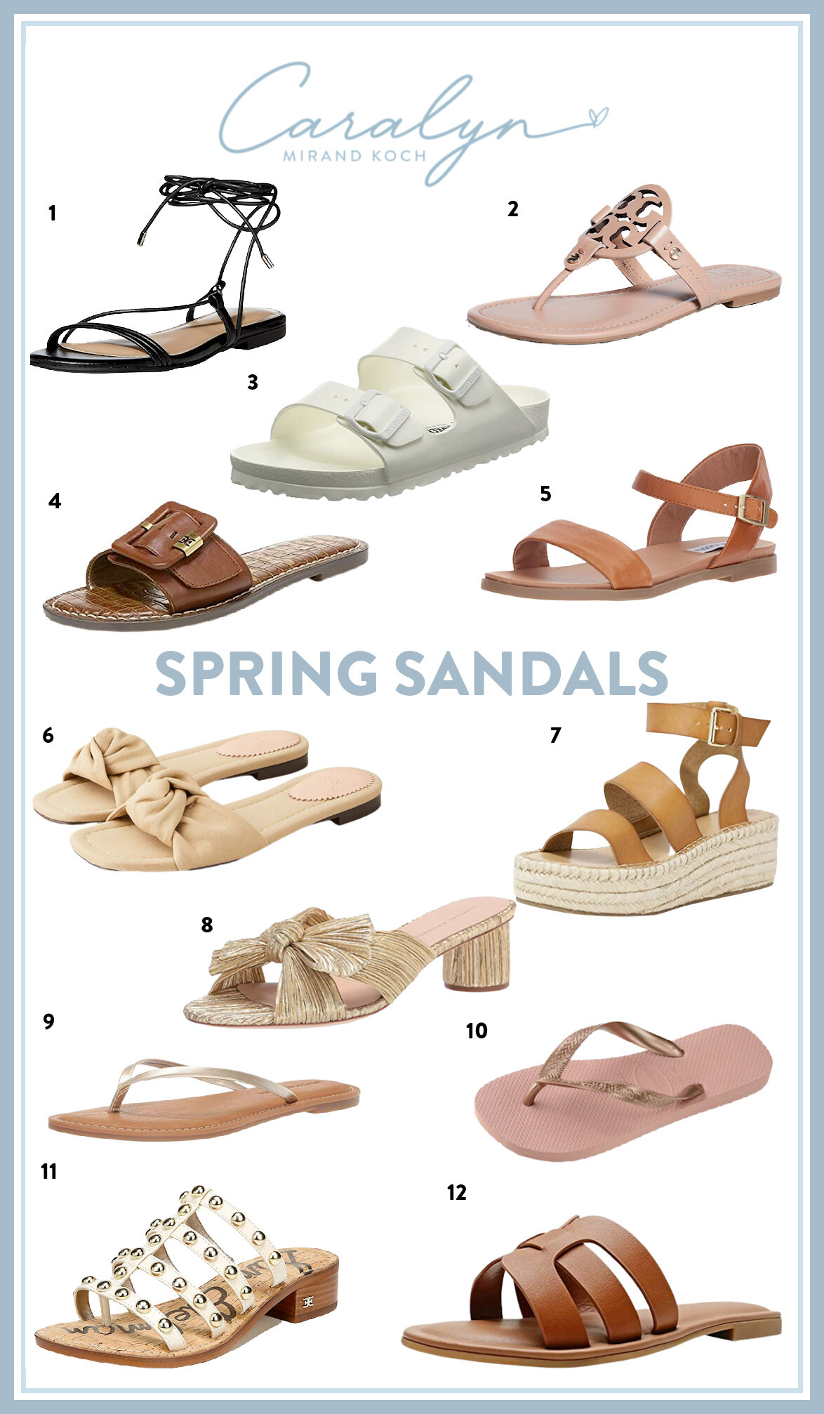 Currently Shopping: Spring Sandals — Caralyn Mirand Koch