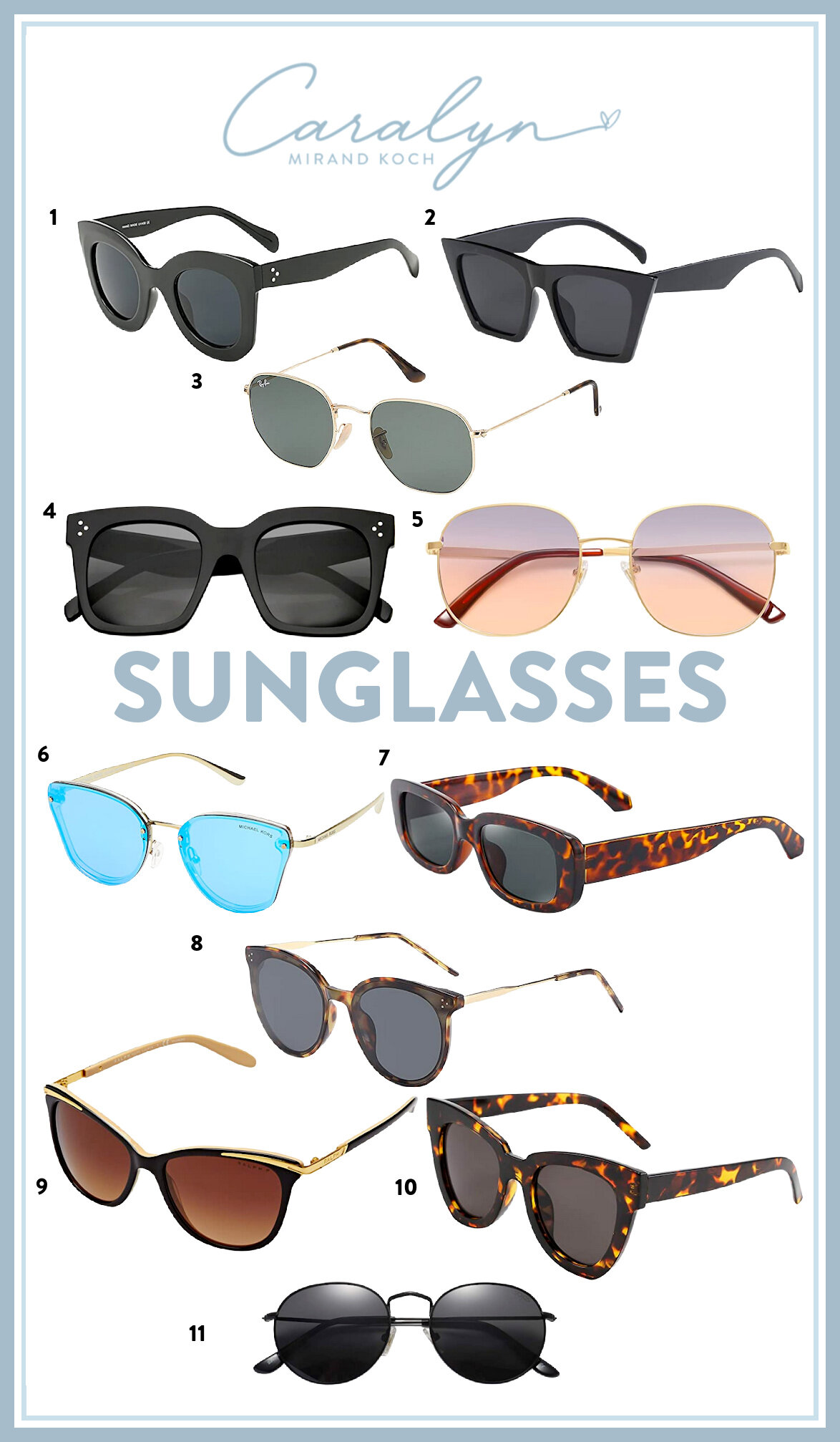 Sunglasses I Love From Amazon Fashion — Caralyn Mirand Koch
