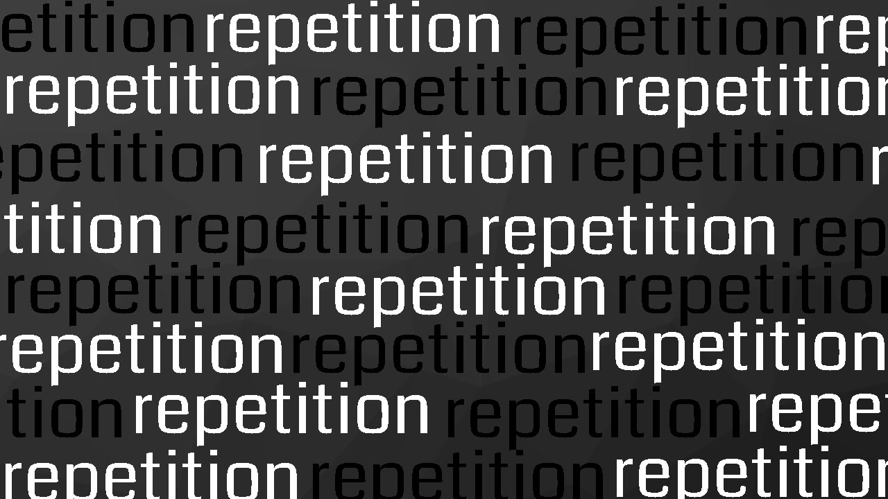 Repeating the Repetition