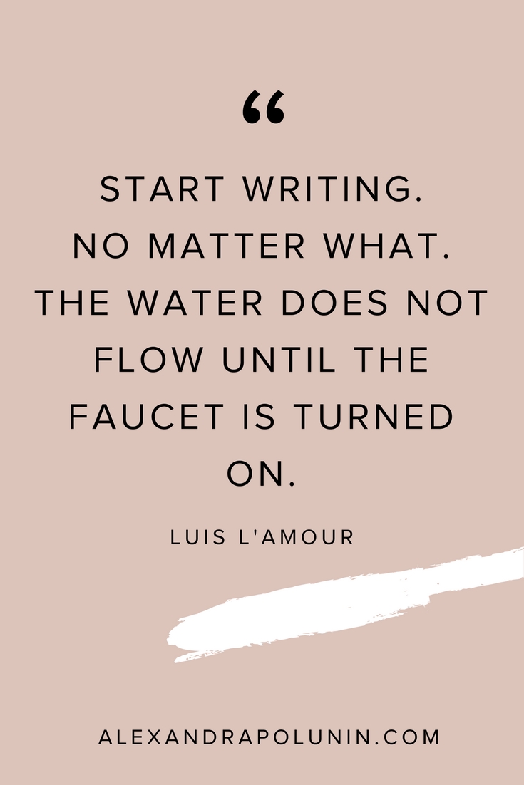 Start writing