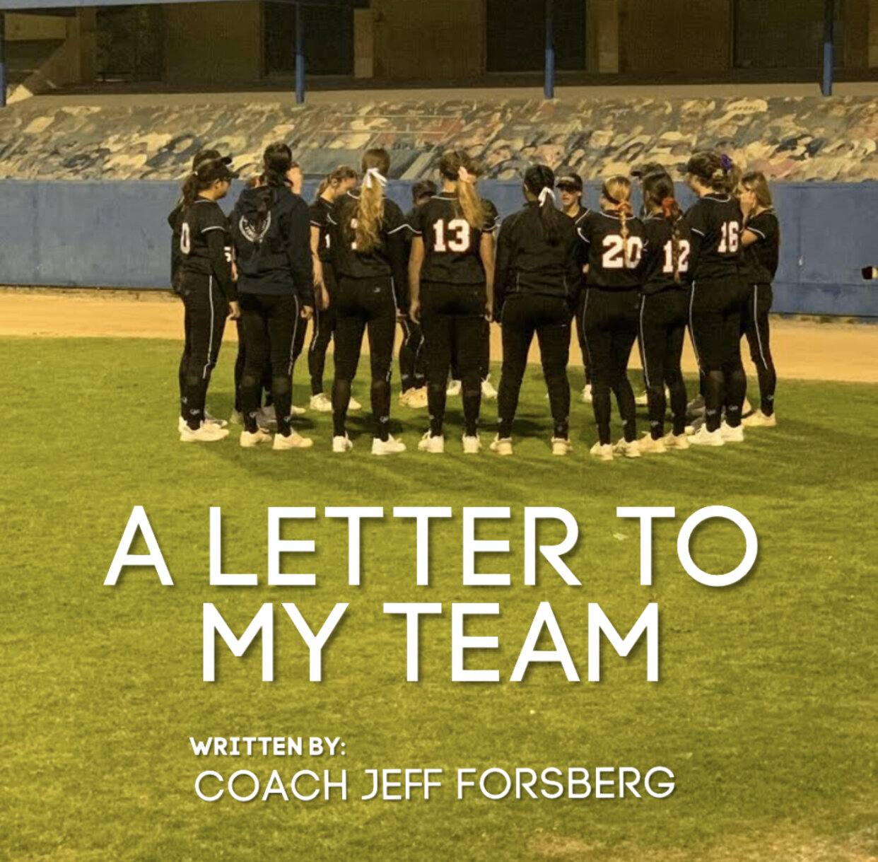 A Letter From A Coach To His Team — The Female Athlete Mission