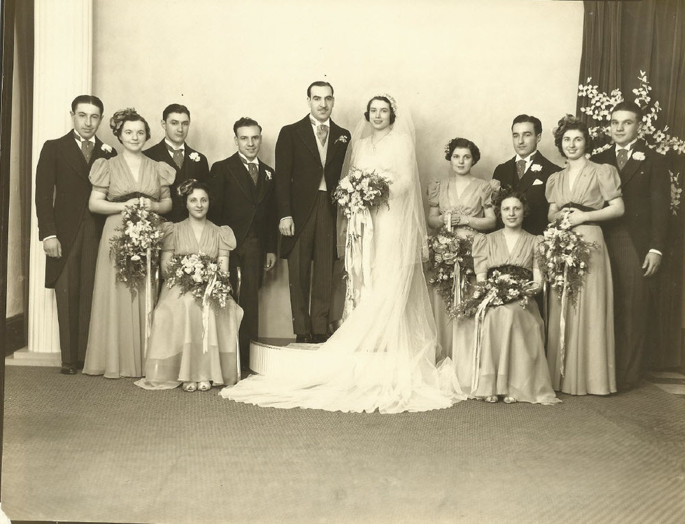  Marriage of Anne Marco to Anthony J. Celebrezze, circa 1938 