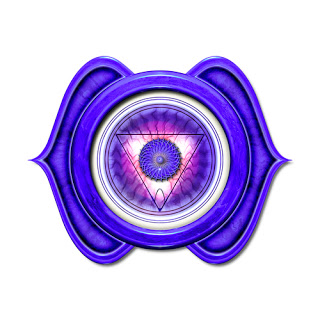 The third eye chakra symbol