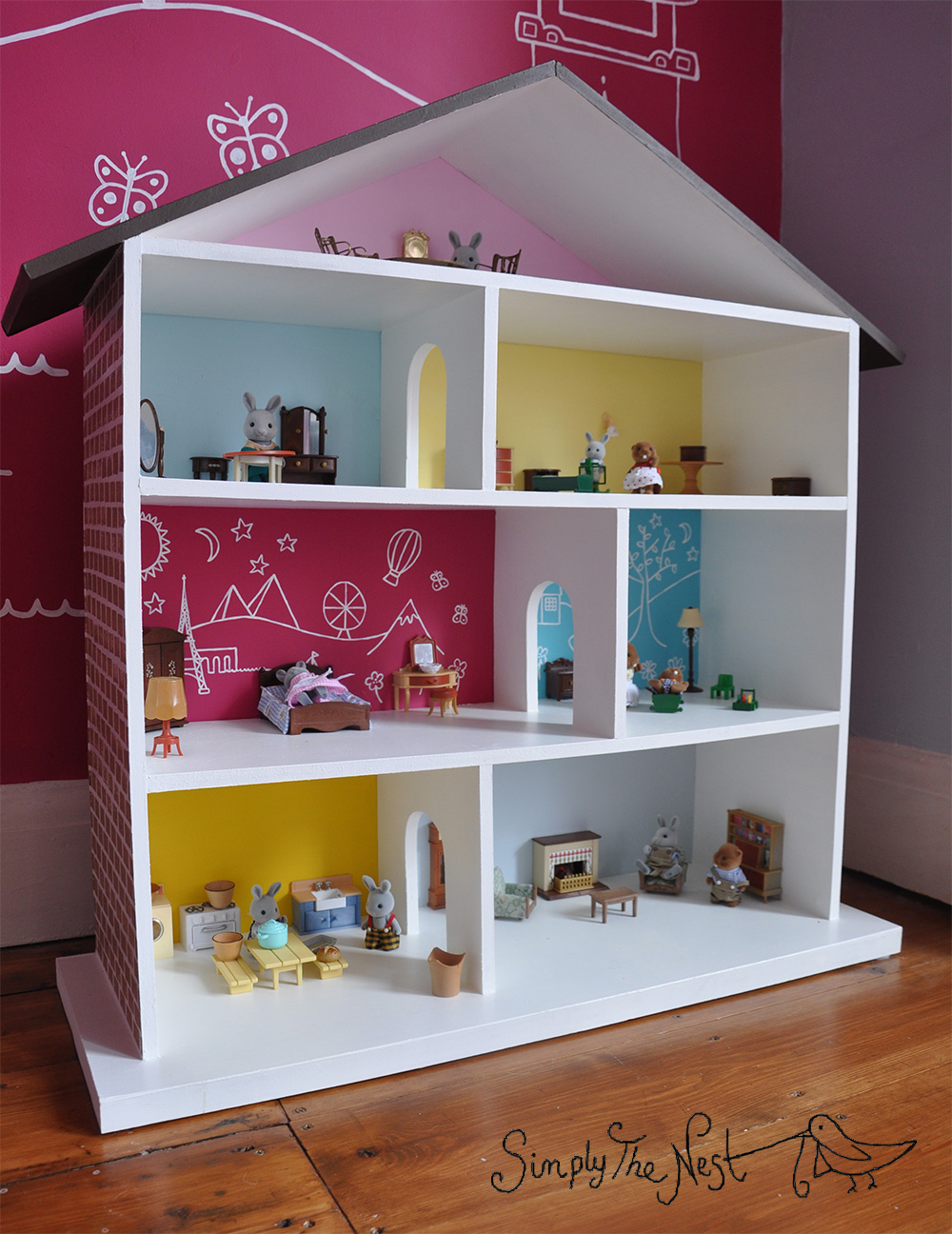 A DIY dollhouse project by Simply The Nest - a UK renovation blog