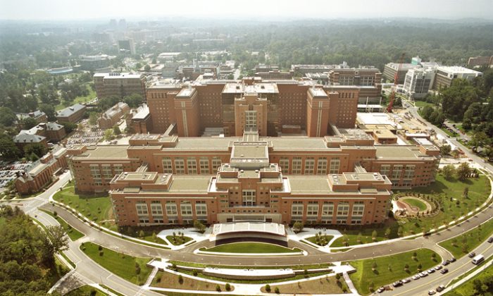 The Mark O. Hatfield Clinical Research Center on the National Institutes of Health Bethesda, Maryland campus. (NIH)