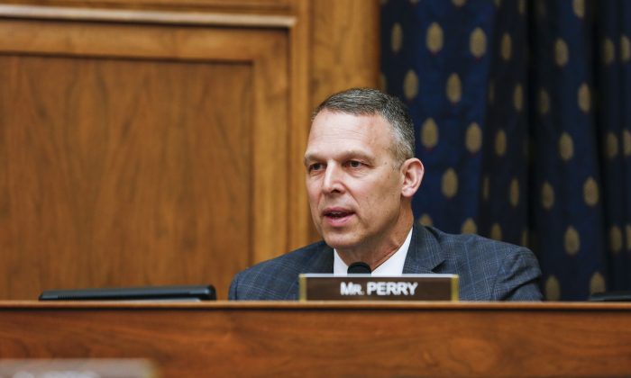 Rep. Scott Perry (R-Pa.) at the House hearing on “Smart Competition: Adapting U.S. Strategy Toward China at 40 Years” on Capitol Hill on May 8, 2019. (Jennifer Zeng/The Epoch Times)