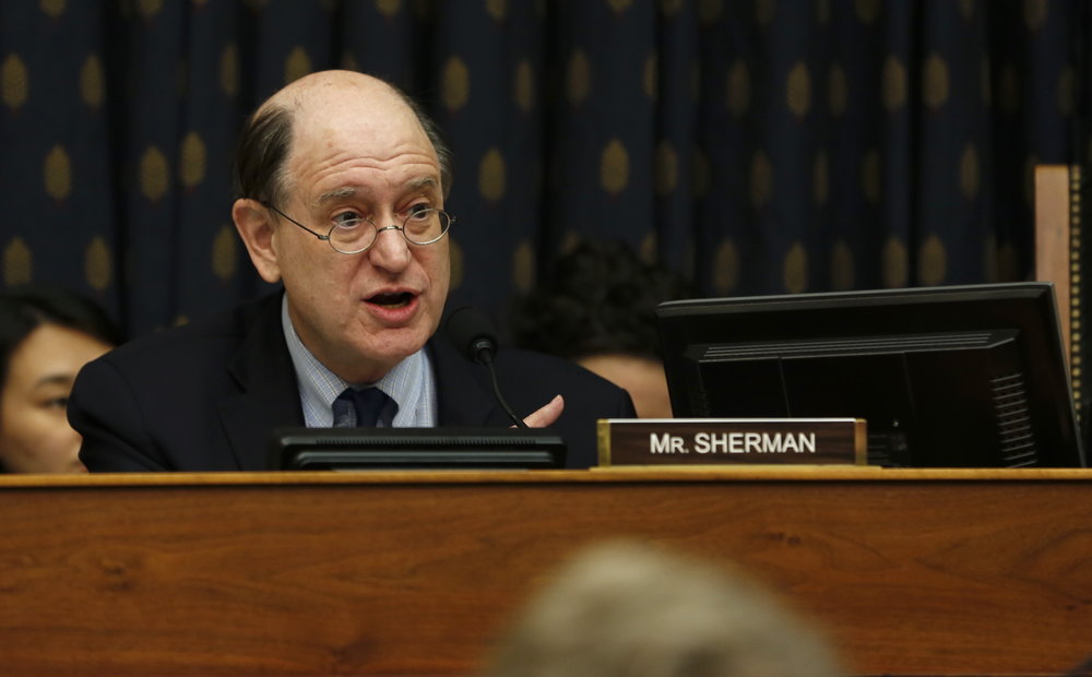 Rep. Brad Sherman at the hearing Smart Competition: Adapting U.S. Strategy Toward China at 40 Years in Washington on May 8, 2019. (Jennifer Zeng/The Epoch Times)