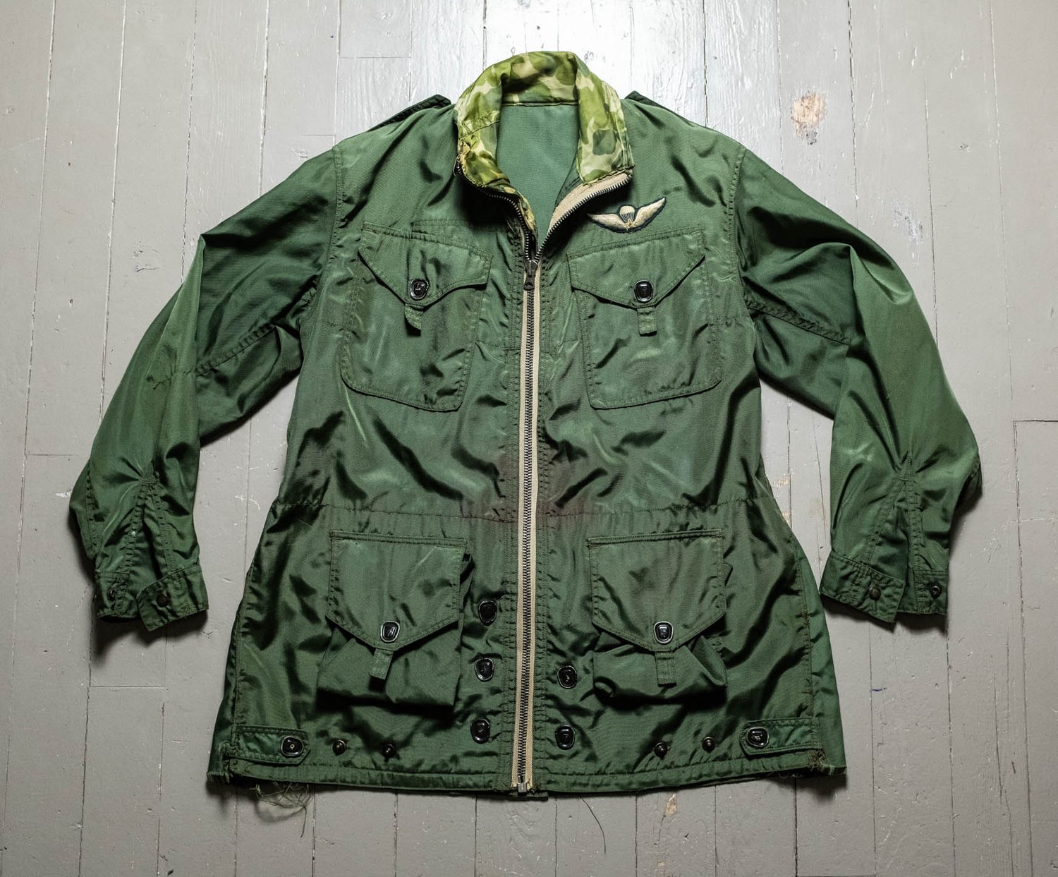1950's Canadian Airborne Windproof Nylon Paratrooper Jump Smock ...