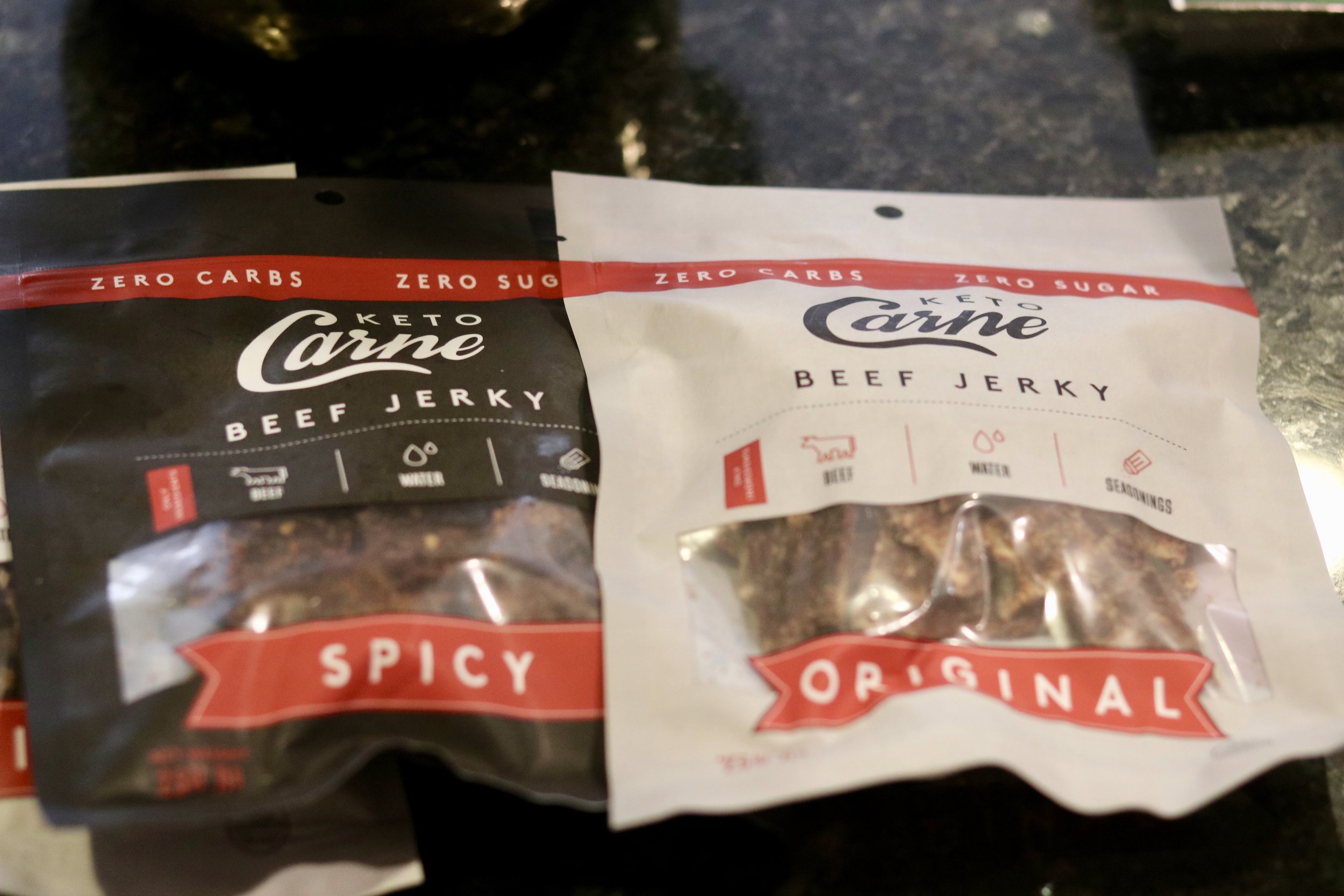 Keto Carne Beef Jerk, a no-carb snack replacement