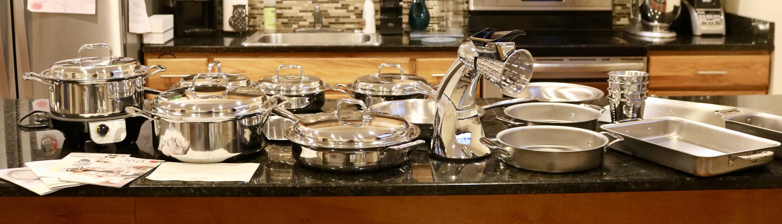 All of the 360 Cookware that is stocked in my kitchen
