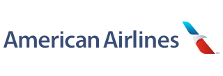 American Airlines Logo with Ticket Counter Hours and Contact Information