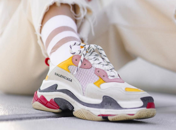 Balenciaga Triple S 3 0 Pink Wolf Grey Red For Sale Sale