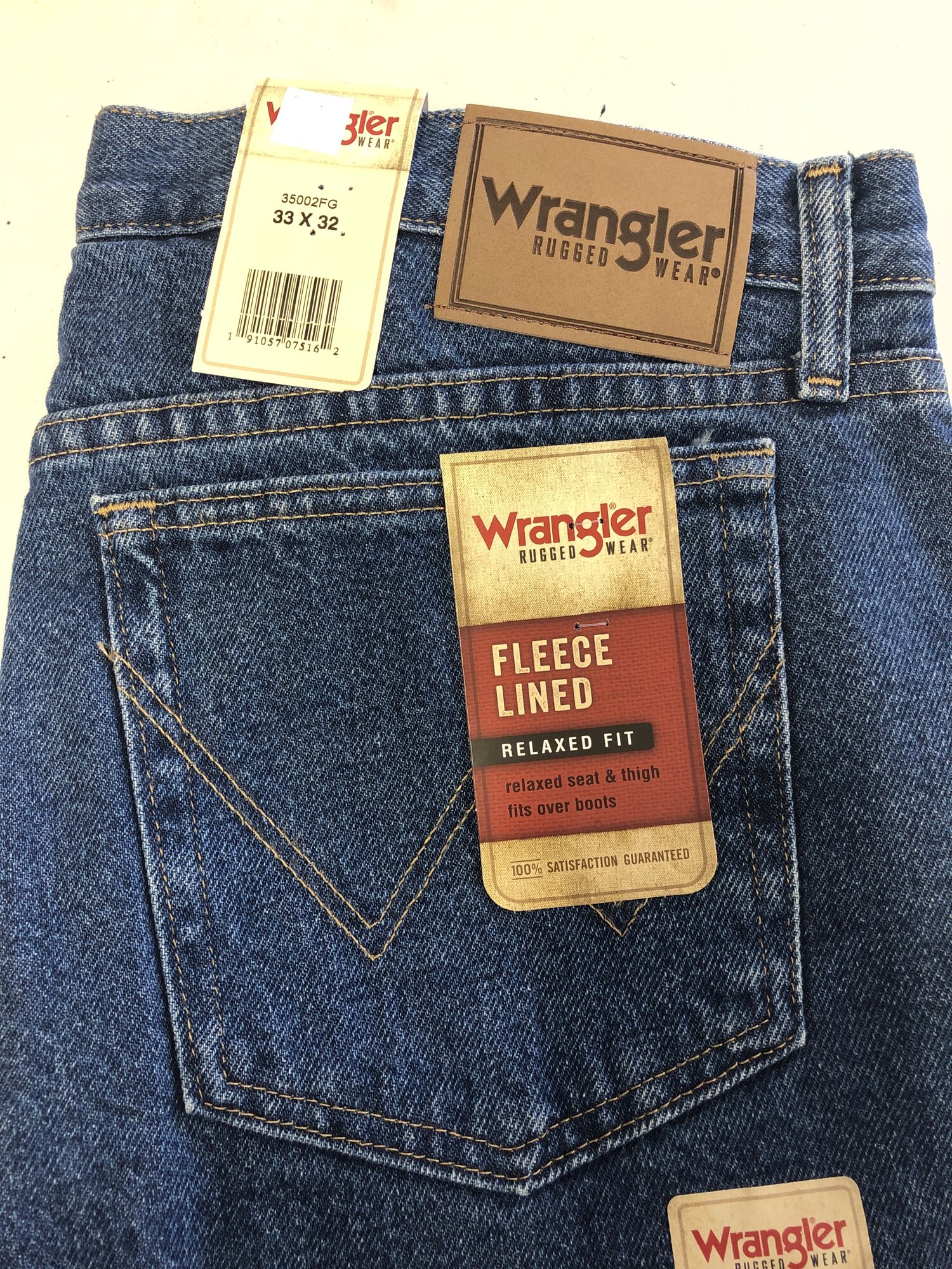 Sargent Blue Jeans - Fleece lined jeans
