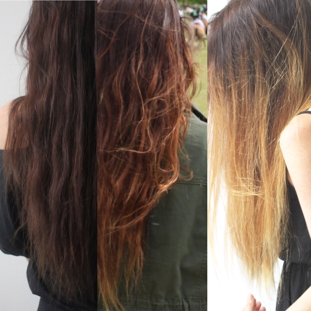 The Journey From Dark Brown To Blonde Balayage Hair Hannah Emily
