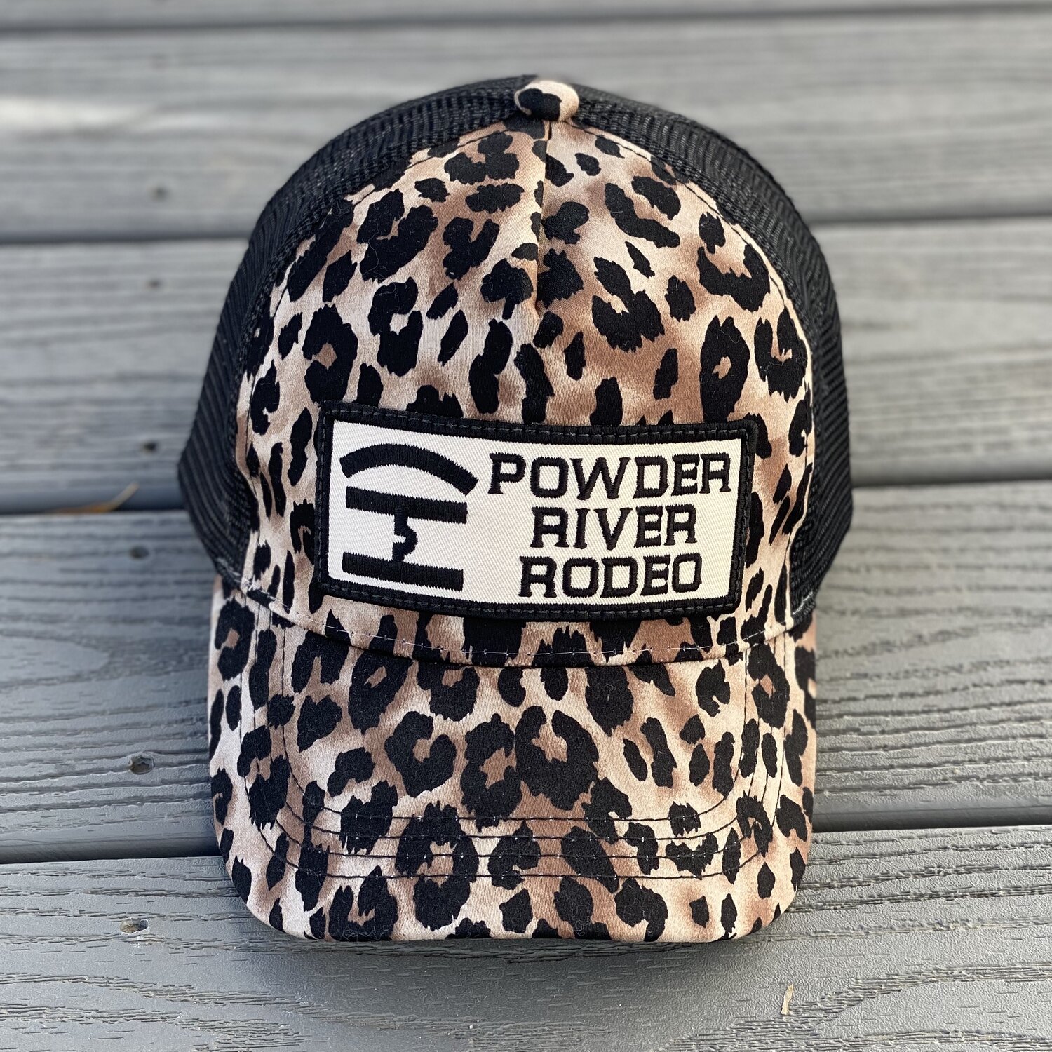 Women's Leopard Trucker Cap — Powder River Rodeo Merchandise