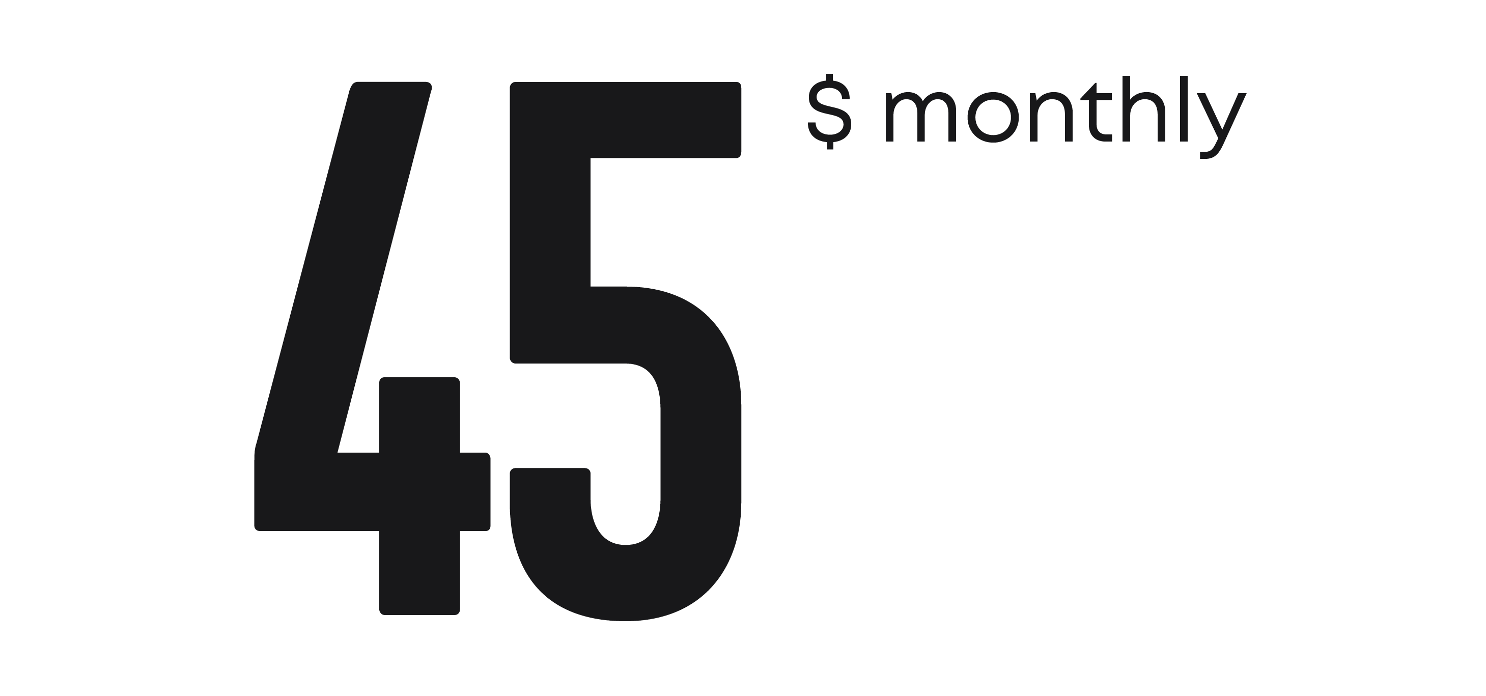 $45 per month