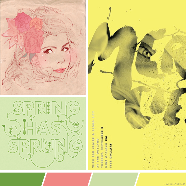 spring has sprung color palette via linzlovesyou