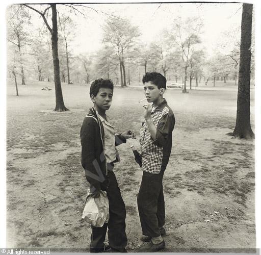 &nbsp;'Two Boys Smoking in Central Park,' by Diane Arbus