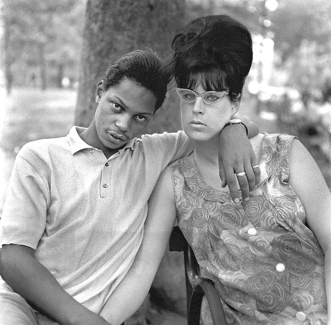 &nbsp;Arbus, A Young Man and His Pregnant Wife in Washington Square Park NYC, 1965