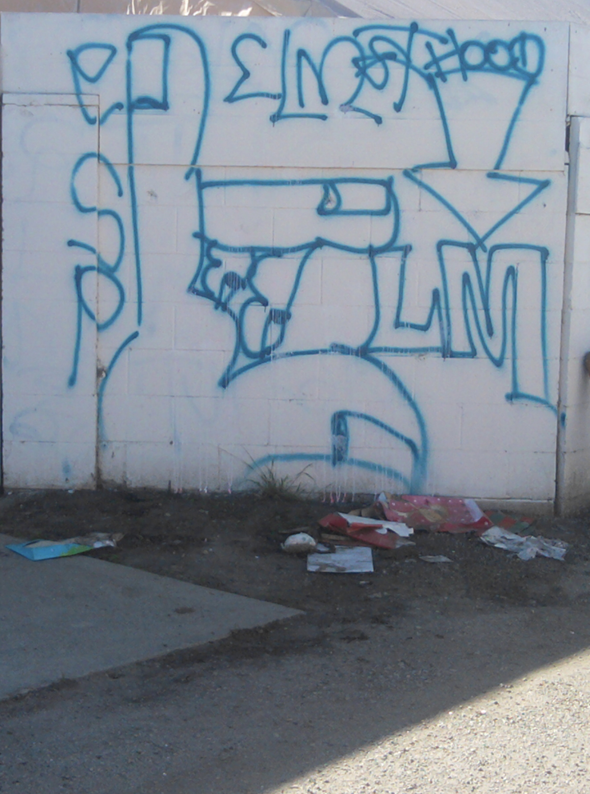 Graffiti of a street gang in Brooklyn