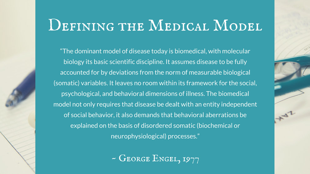 similarities between biomedical and social models of health