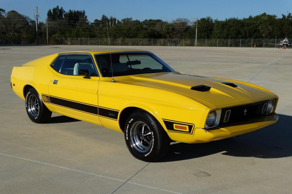 For Sale: 1973 Ford Mustang Mach 1 (yellow, 351ci V8, 3-speed auto ...