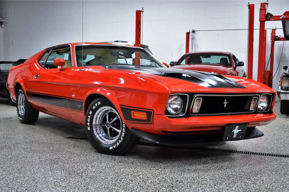 For Sale: 1973 Ford Mustang Mach 1 (Bright Red, 351ci 
