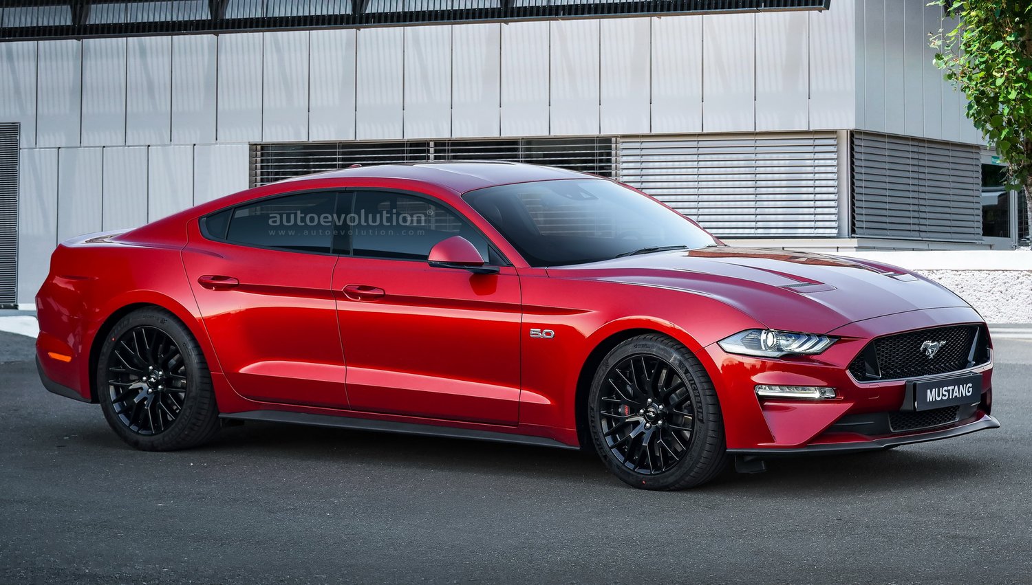 2022 Ford Mustang 4-Door Sports Sedan Rendering (autoevolution ...