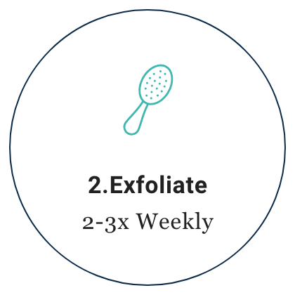 Step 2 Exfoliate 2-3 times a week
