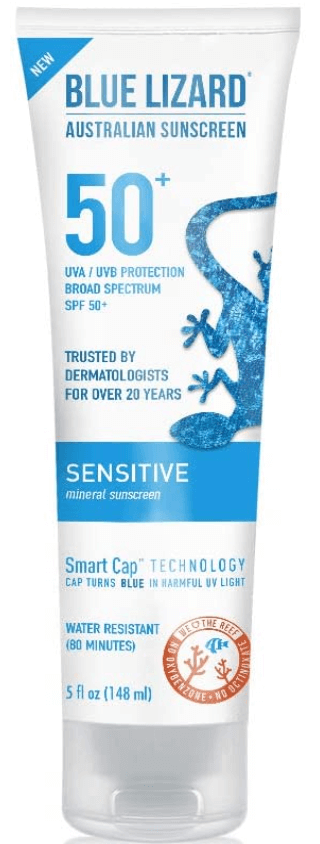 BLUE LIZARD - Australian Sensitive Mineral SPF 50 Face Sunscreen