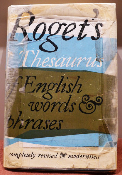  Clive Chafer's well-used Roget's Thesaurus 