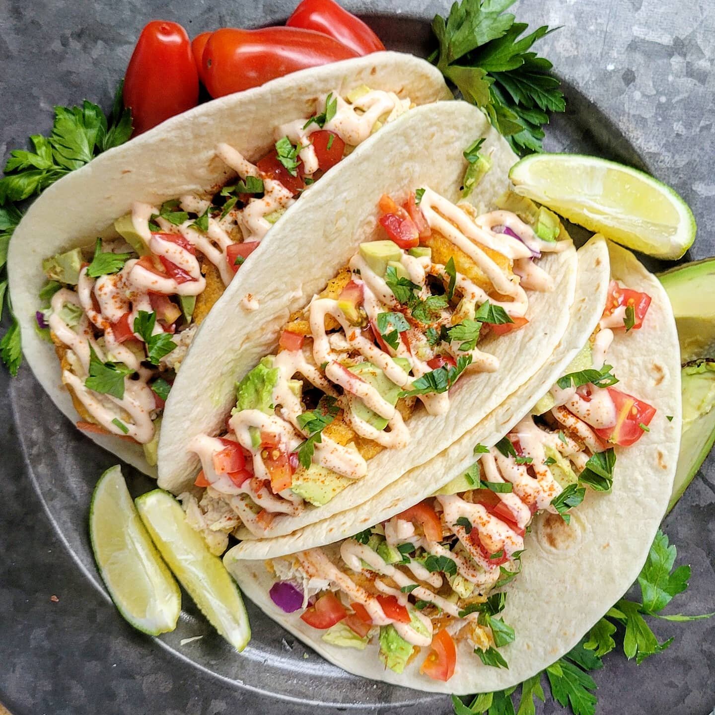 Vegan Fish Tacos with Spicy Lime Aioli — Plant Based Gingr