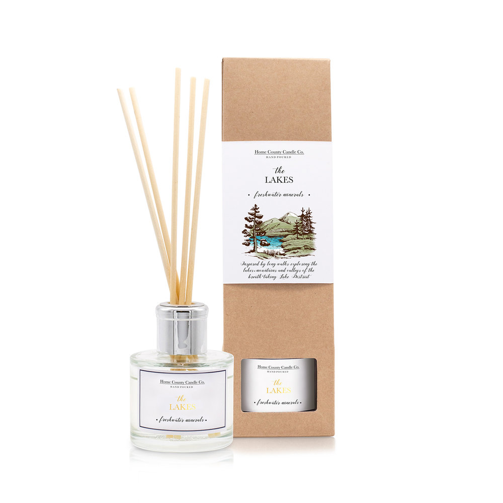 Home County Candle Co The Cotswolds Fresh Linen Reed Diffuser