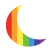 rainbow moon icon